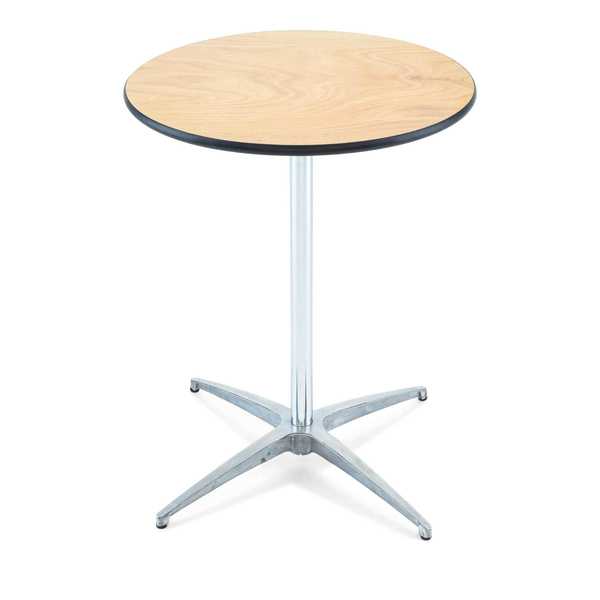 Atlas Commercial Products Cocktail Table, 24" Round 30" and 42" Poles CT524R